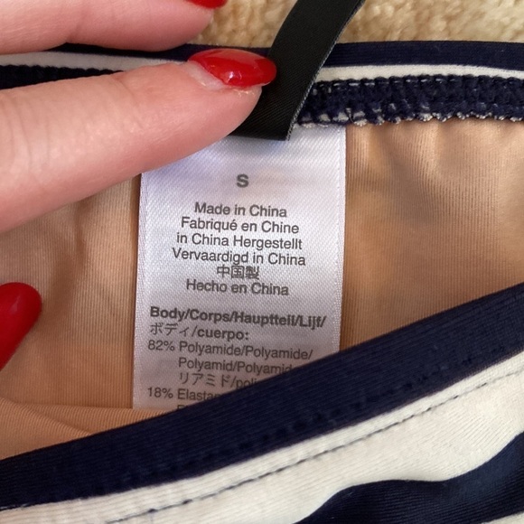 J.Crew striped 2 piece high waisted bikini - Picture 4 of 7